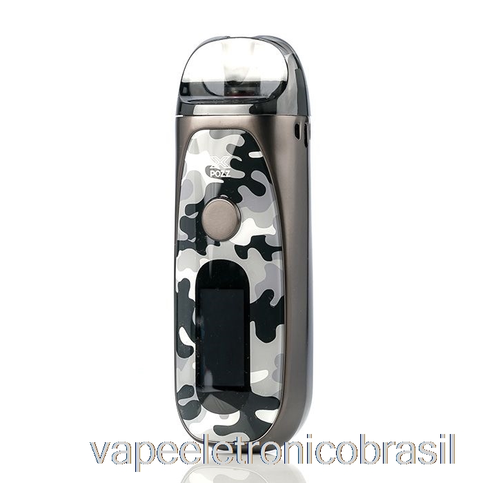 Vape Recarregável Smok Pozz X 40w Pod System Preto E Branco Camo